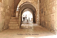Family life in Jewish Quarter, Israel