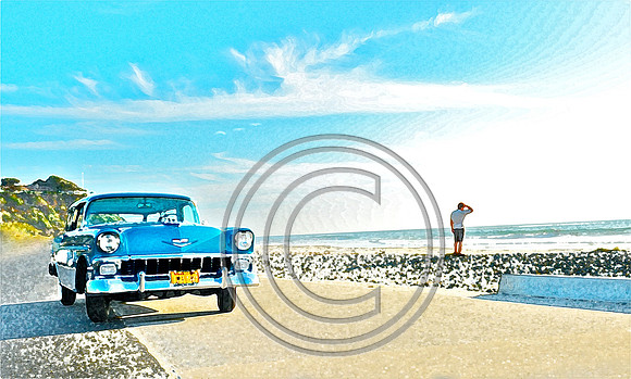 "Chevy 56 at Seaside"
